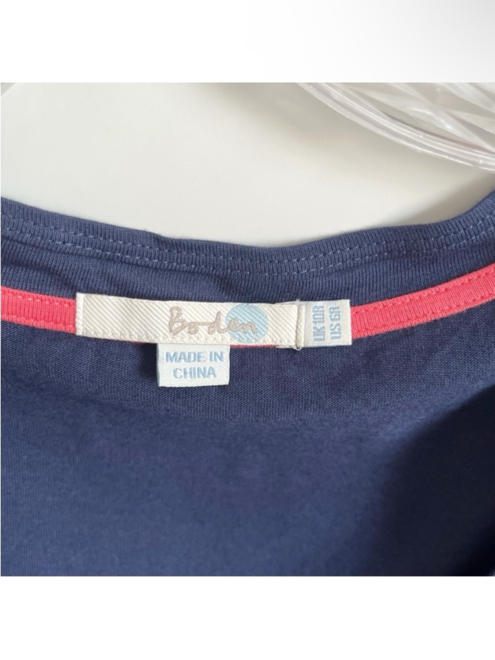 Boden Margot Dress navy blue jersey pockets scoop neck cotton ruched - Picture 7 of 10